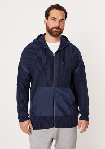 s.Oliver Men Big Sizes Strickjacke in Blau: predná strana