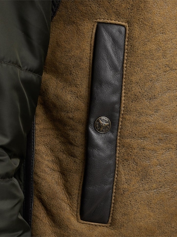 PME Legend Tussenjas 'Tornador leather jacket' in Bruin