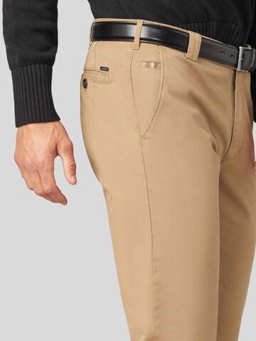 MEYER Regular Chinohose 'Roma' in Braun