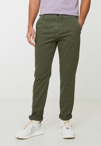 recolution Regular Chino Pants 'CATNIP' in Green: front