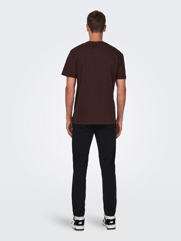 Only & Sons T-Shirt 'ONSMax' in Rot