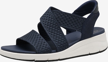 Sandalo di Tamaris in blu: frontale