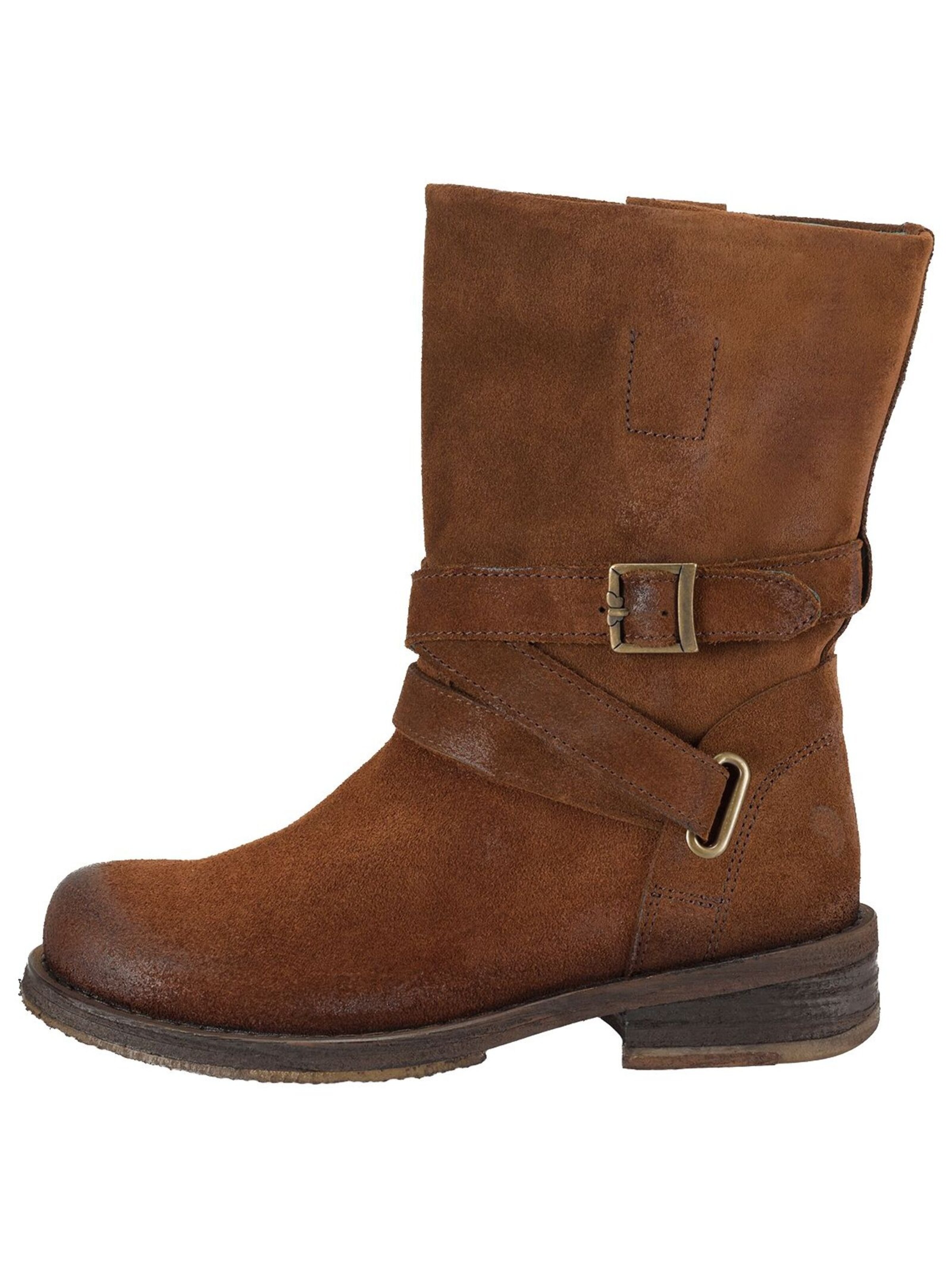 Felmini Wide Fit Boots 'Cooper' in Bruin
