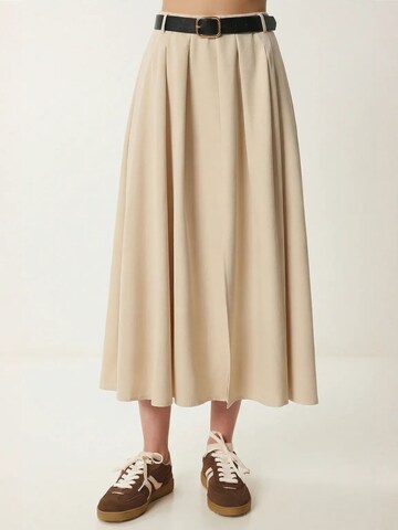 Happiness İstanbul Skirt in Beige: front