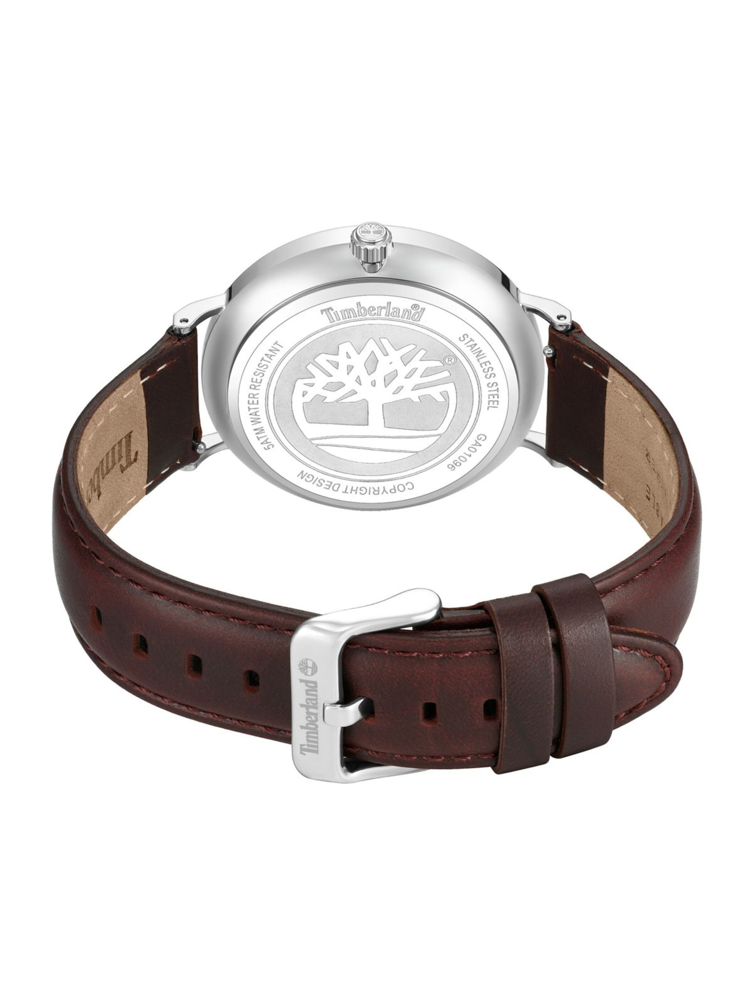 TIMBERLAND Analoog horloge 'Watch Rangley' in Bruin