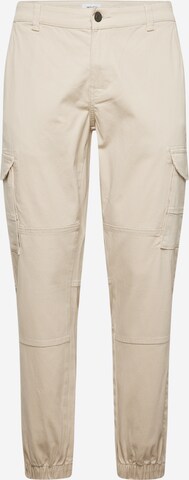 Pantalon cargo 'Carter' Only & Sons en beige : devant