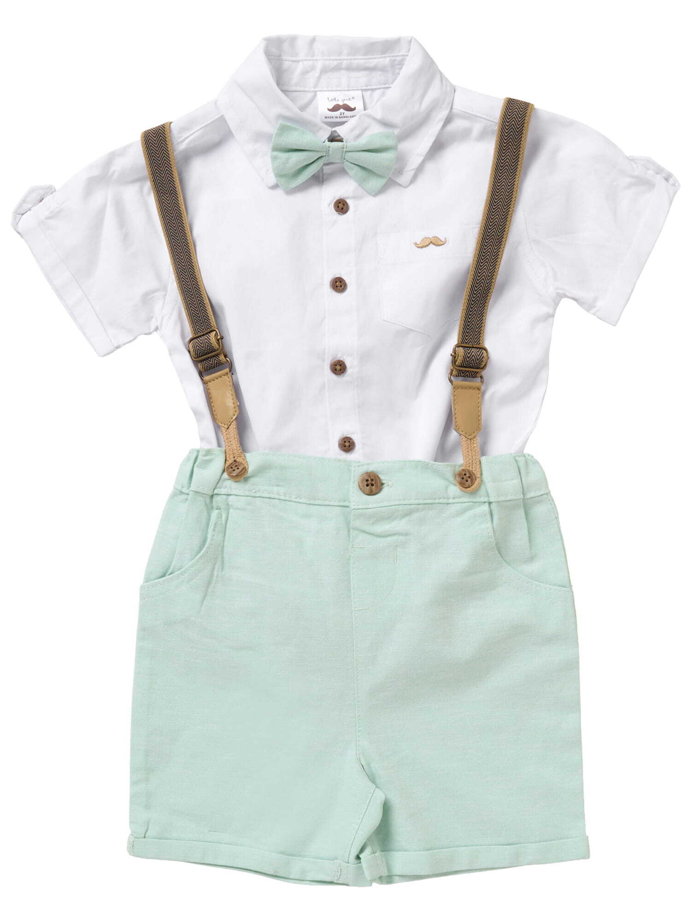 Little Gent Set 'Classic' in Weiß: Vorderseite