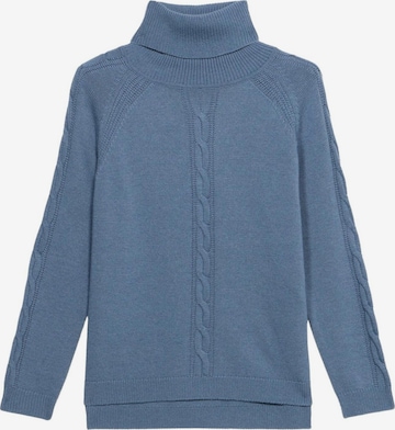 Pullover di oltre in blu: frontale