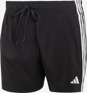 ADIDAS SPORTSWEAR - Calções de banho desportivos em preto: frente