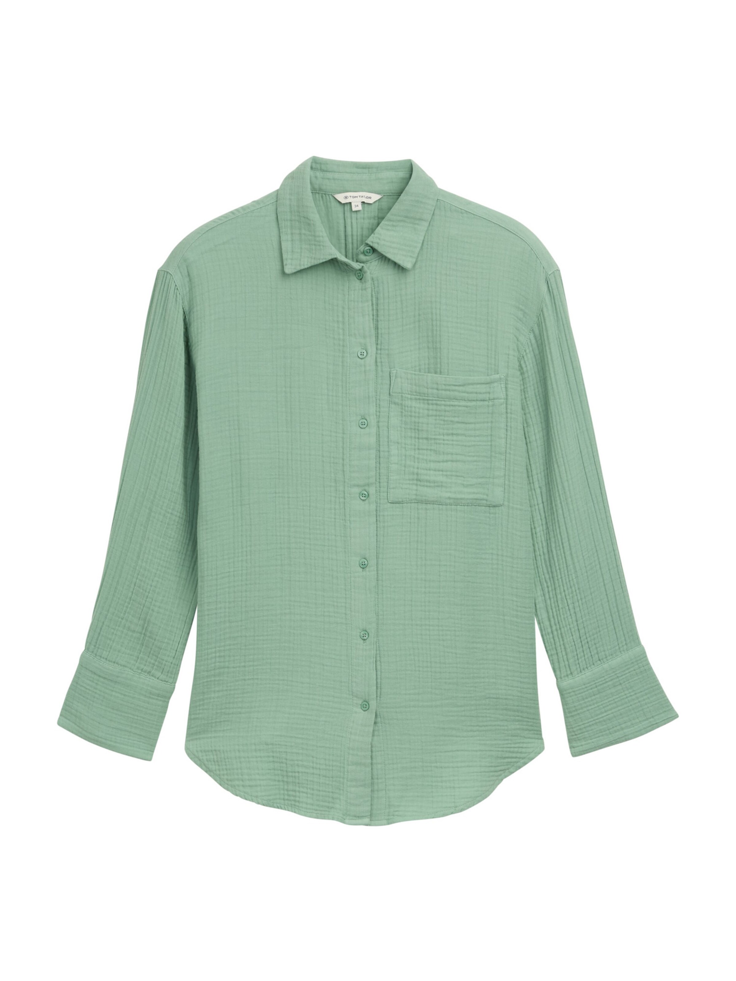 TOM TAILOR Bluse in Grün: Vorderseite