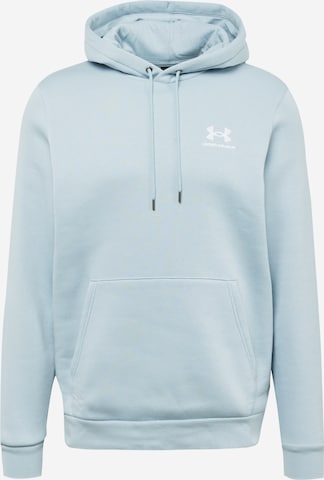 UNDER ARMOUR - Sweatshirt de desporto 'Essential' em azul: frente