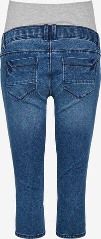 MAMALICIOUS Slimfit Jeans 'SARNIA' in Blau