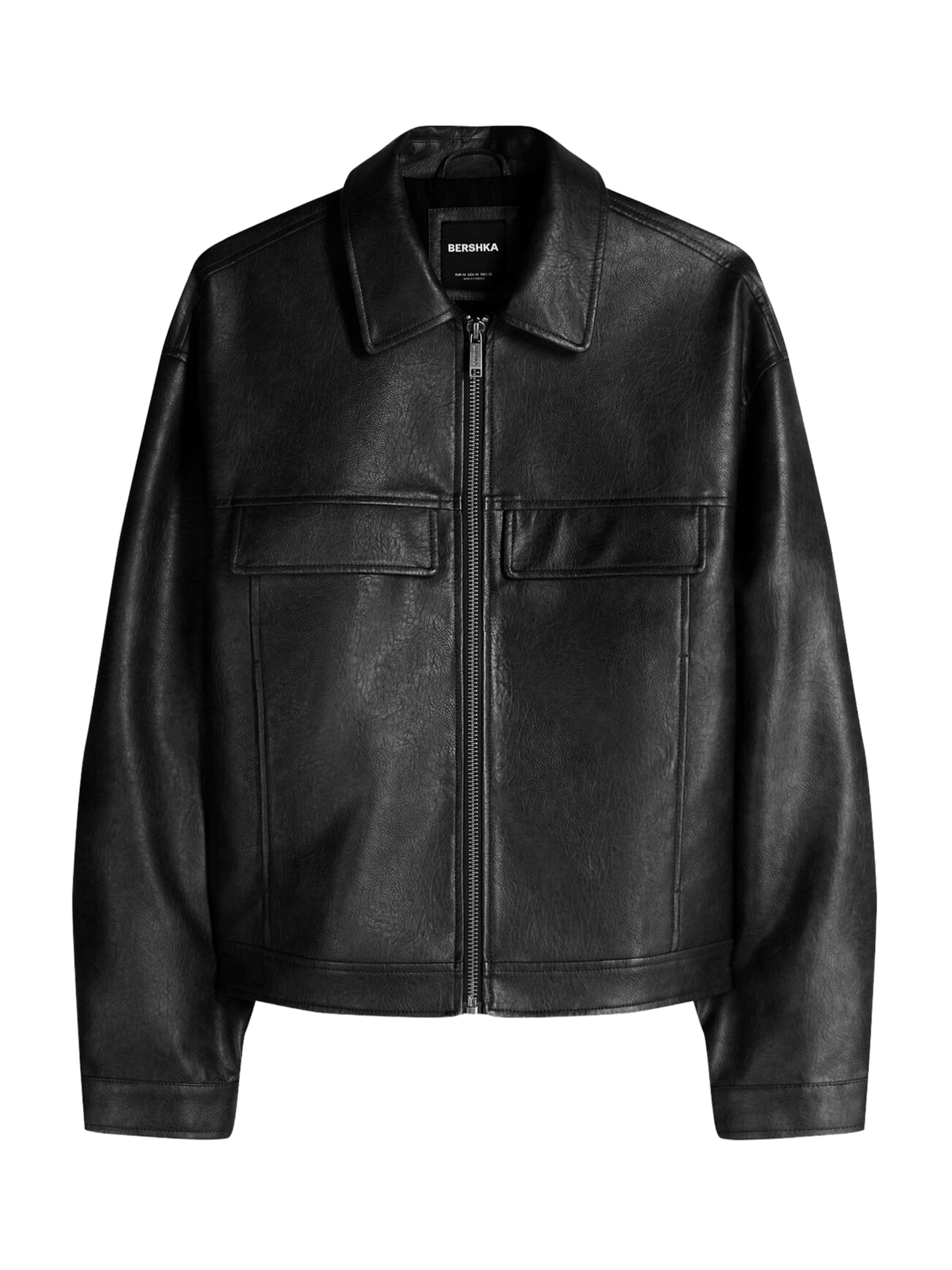 Bershka Átmeneti dzseki - fekete: elől