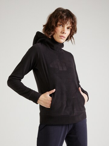 4F Sportief sweatshirt in Zwart: voorkant