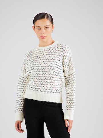 Sisley Sweter w kolorze biały: przód