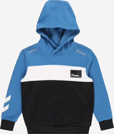 Hummel Sweatshirt 'Jon' in blau / schwarz / weiß, Produktansicht
