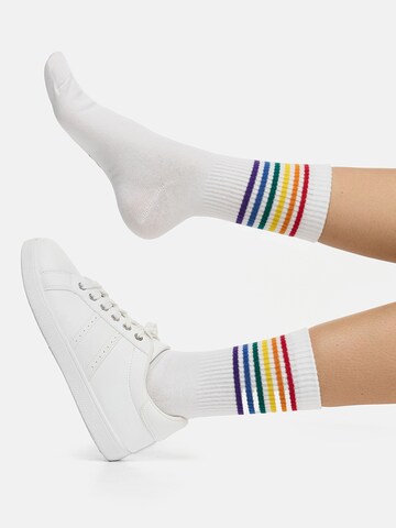 Nur Die Socks ' Good Vibes Motiv Statement Socken Tennissocken ' in Mixed colours