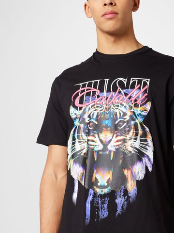 T-Shirt 'TIGER' Just Cavalli en noir
