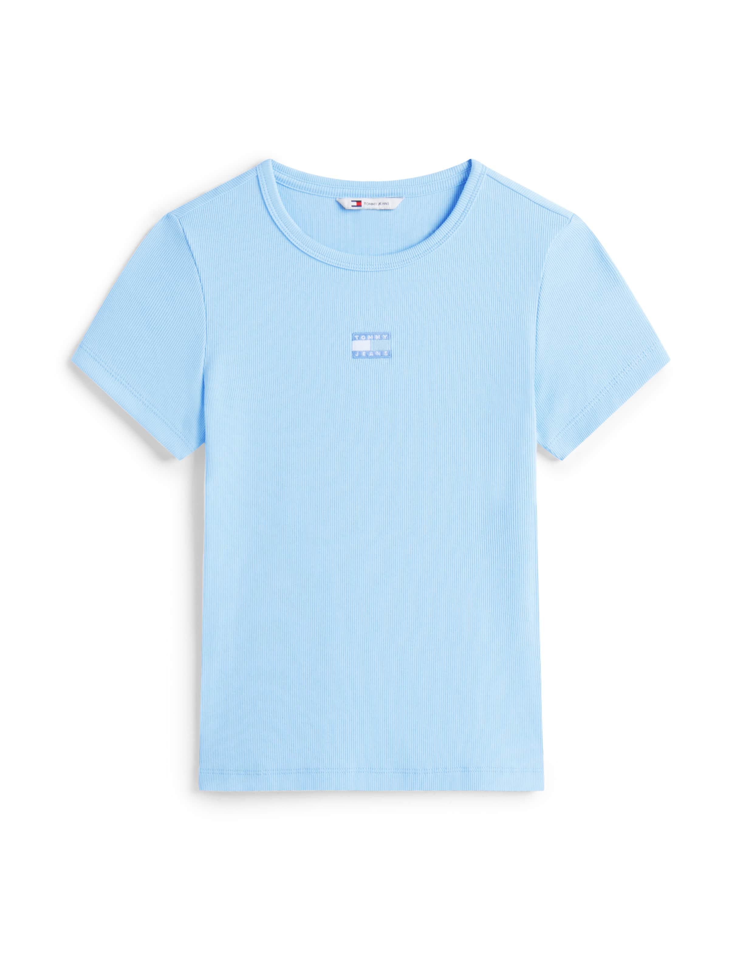 Tommy Jeans Тениска в синьо: отпред