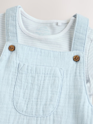 NextLoosefit Hlače s tregerima - plava boja