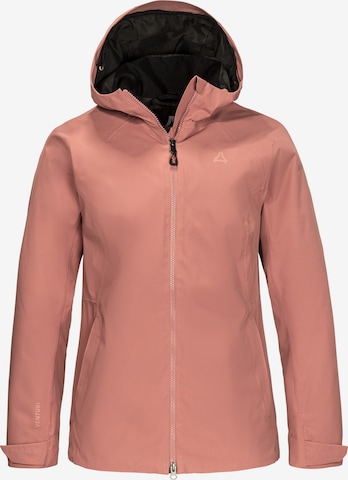 Veste outdoor Schöffel en rose : devant