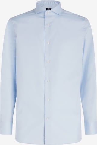 Coupe regular Chemise business Boggi Milano en bleu : devant