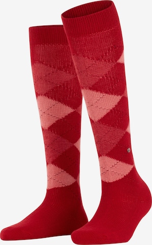 BURLINGTON Overknee Strümpfe 'Whitby' in Rot: Vorderseite