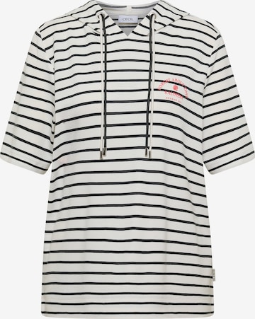 T-shirt CECIL en blanc : devant