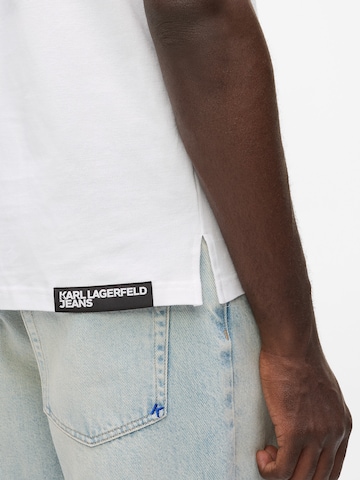 Tricou de la KARL LAGERFELD JEANS pe alb