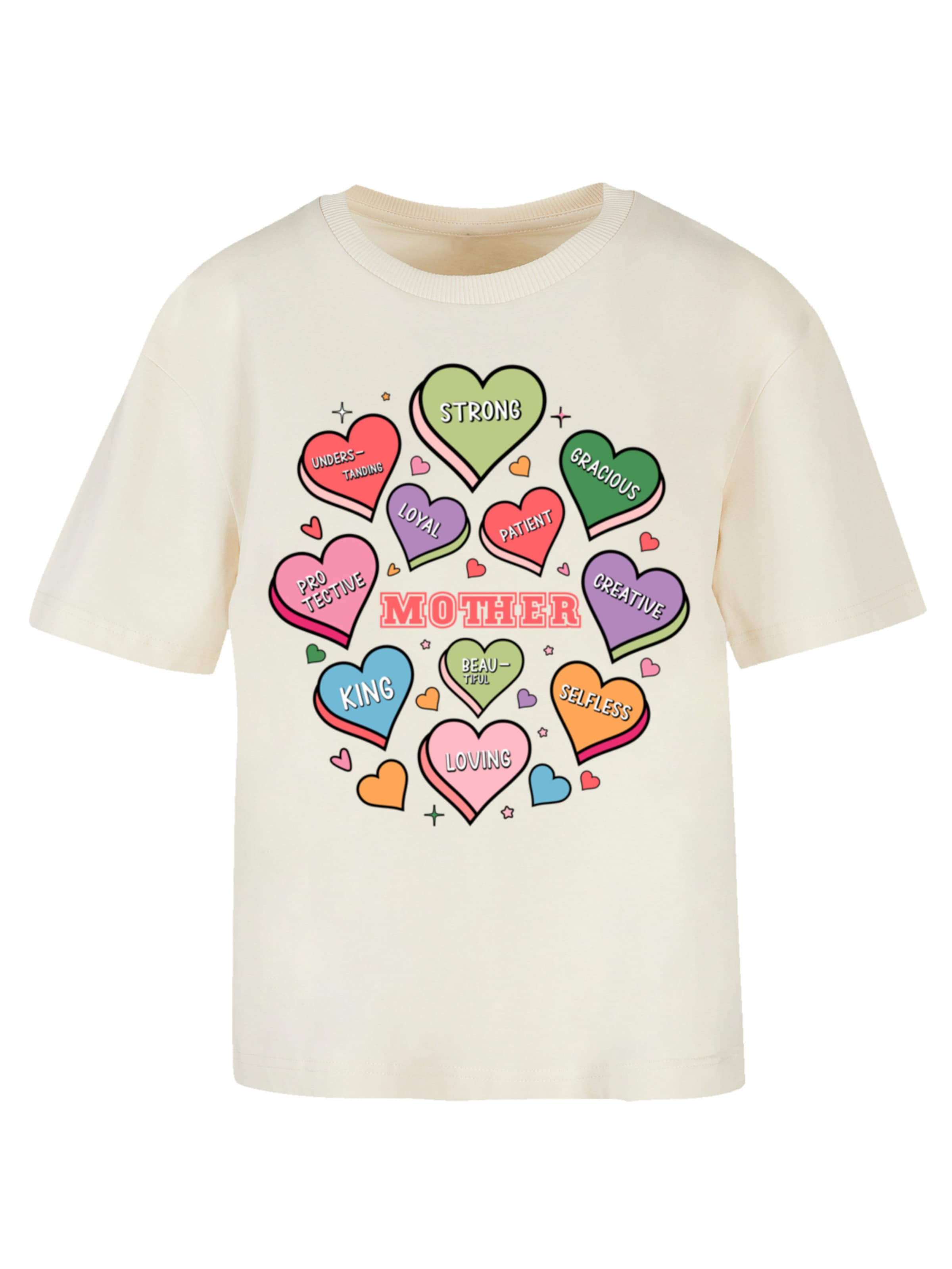 F4NT4STIC Shirt in Beige: voorkant