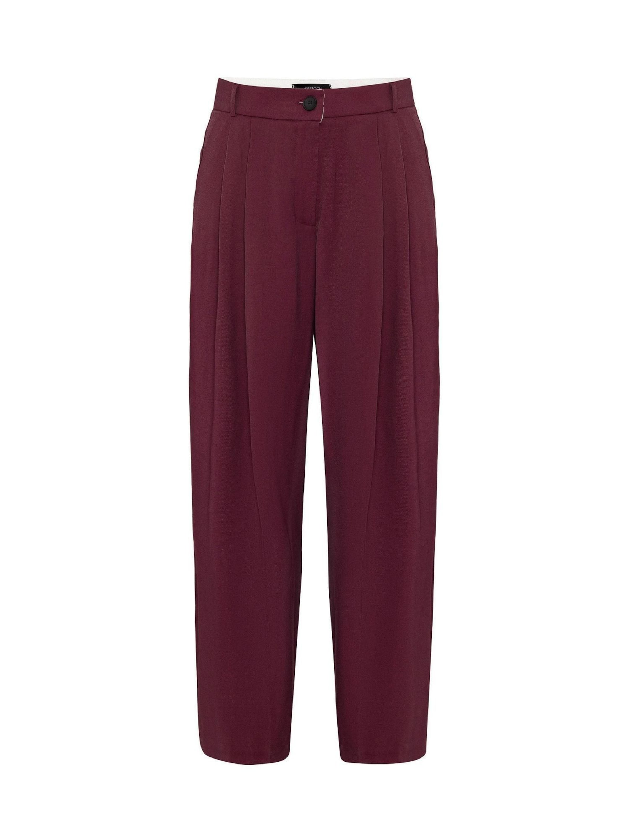 Antioch Kalhoty se sklady v pase - burgundská červeň, Produkt