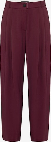 sarkans Antioch Vaļīgs piegriezums Klasiskas bikses: no priekšpuses