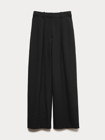 Marks & Spencer Wide Leg Hose in Schwarz
