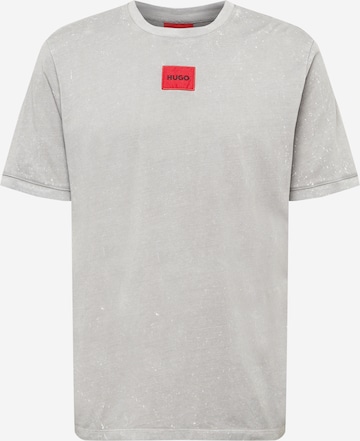 HUGO T-shirt 'Diragolino' i grå: framsida