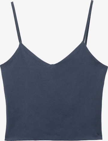 Pull&BearTop - plava boja: prednji dio