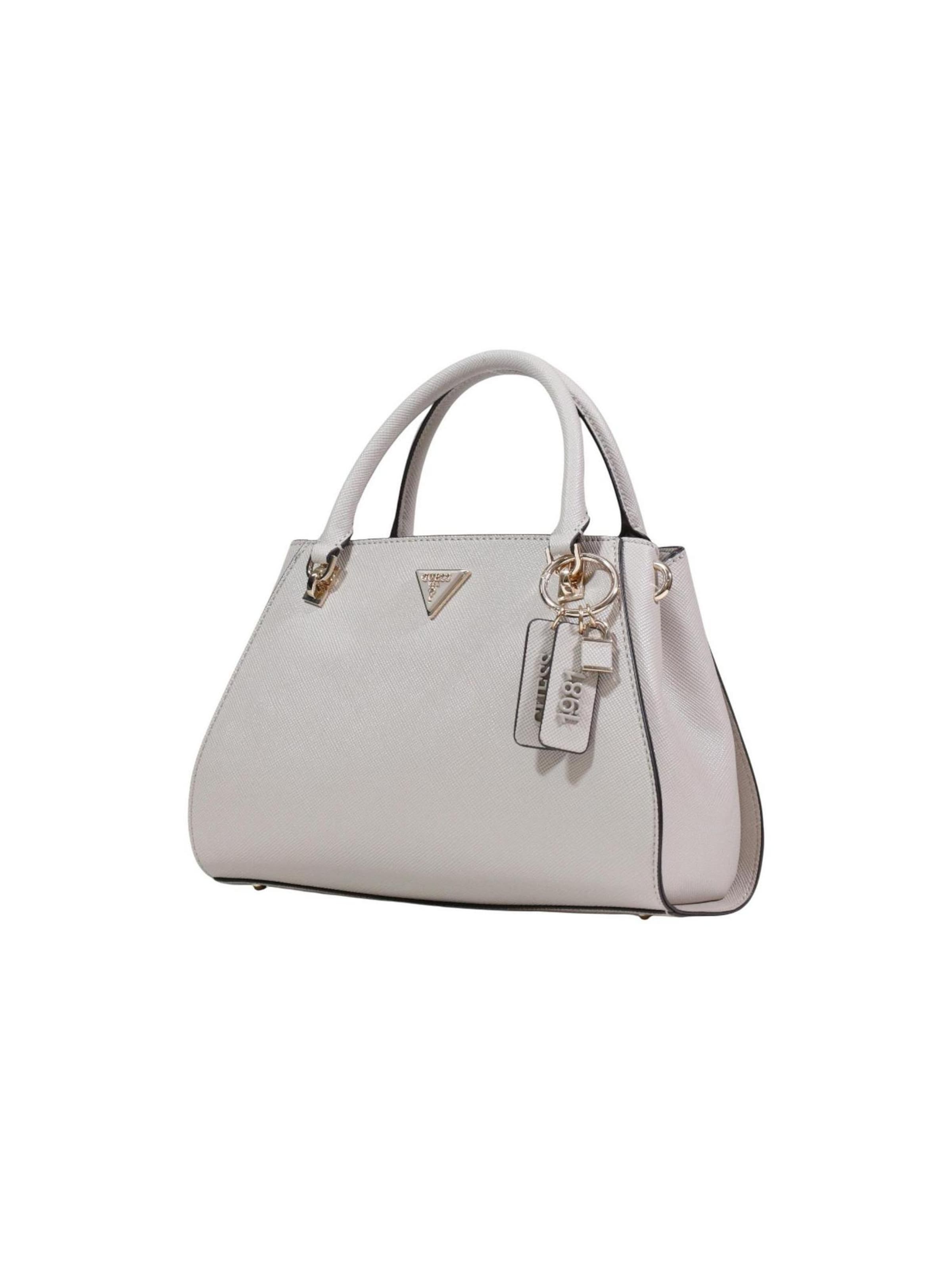 Borsa a mano 'NOELLE II LUXURY SATCHEL HWZG96 72070' di GUESS in grigio