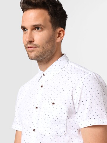 TOM TAILOR DENIM Slim fit Button Up Shirt in White