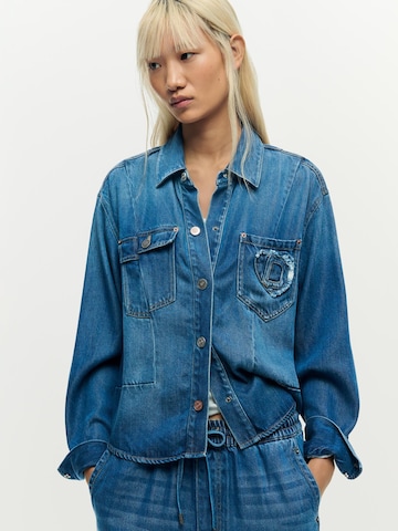 Desigual - Chaqueta de entretiempo en azul: frente