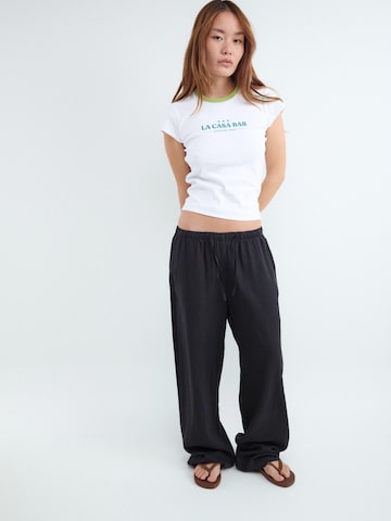 BALMOHK Wide Leg Hose in Schwarz