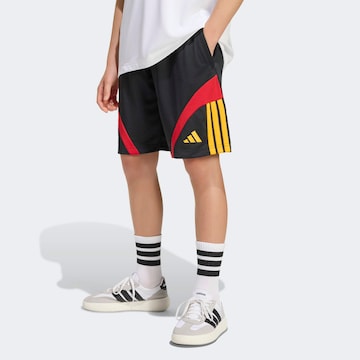 ADIDAS SPORTSWEAR Regular Workout Pants in Black: front