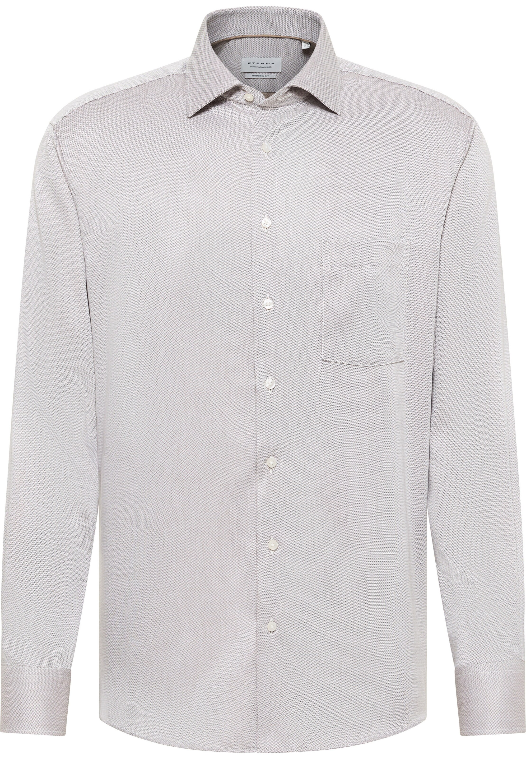 ETERNA Regular fit Button Up Shirt in Grey: front