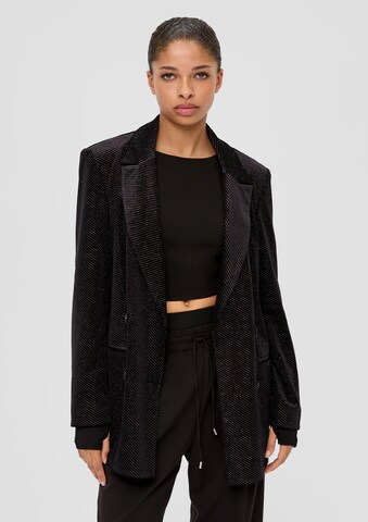 Blazer QS en noir : devant