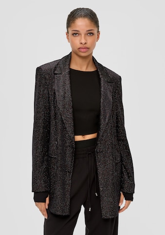 Blazer QS en noir : devant