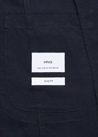 MANGO MAN Slim fit Suit Jacket 'Delave' in Blue