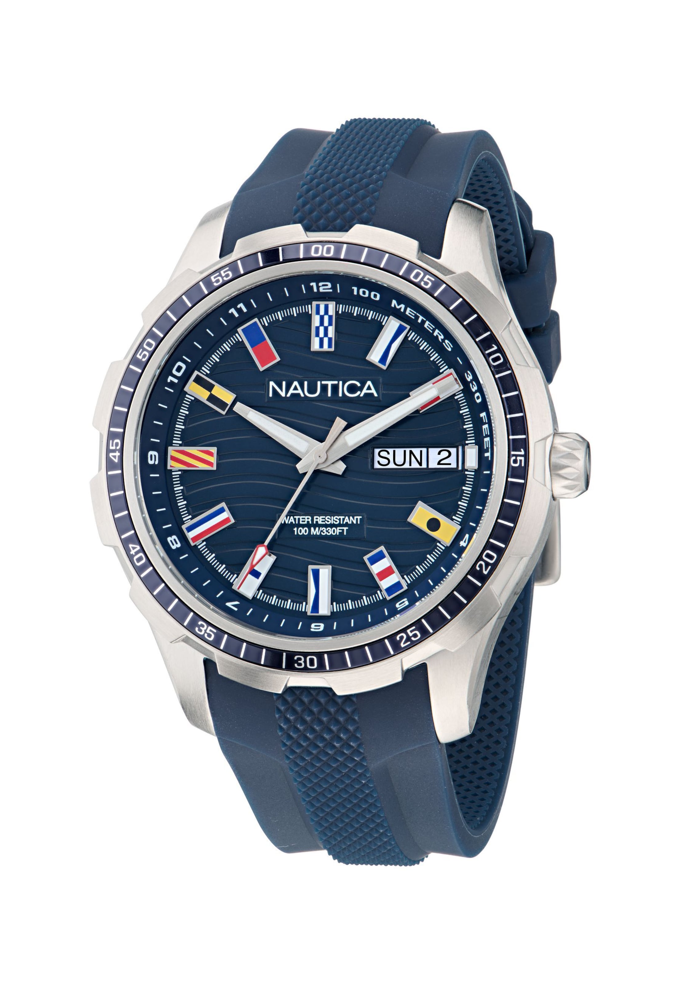 NAUTICA Analoog horloge 'NST EVERYDAY' in Blauw: voorkant