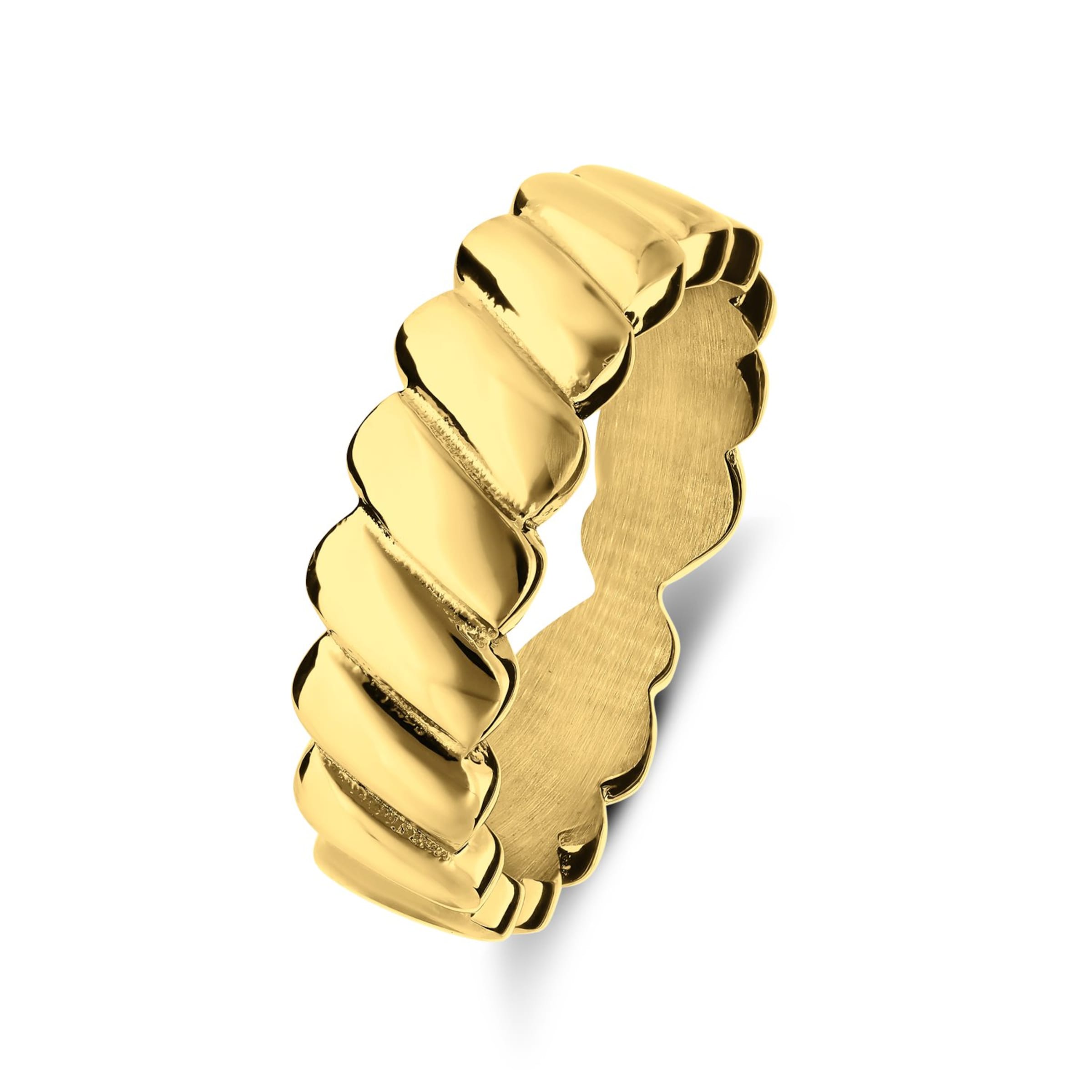 Lucardi Ring in Gold: Vorderseite