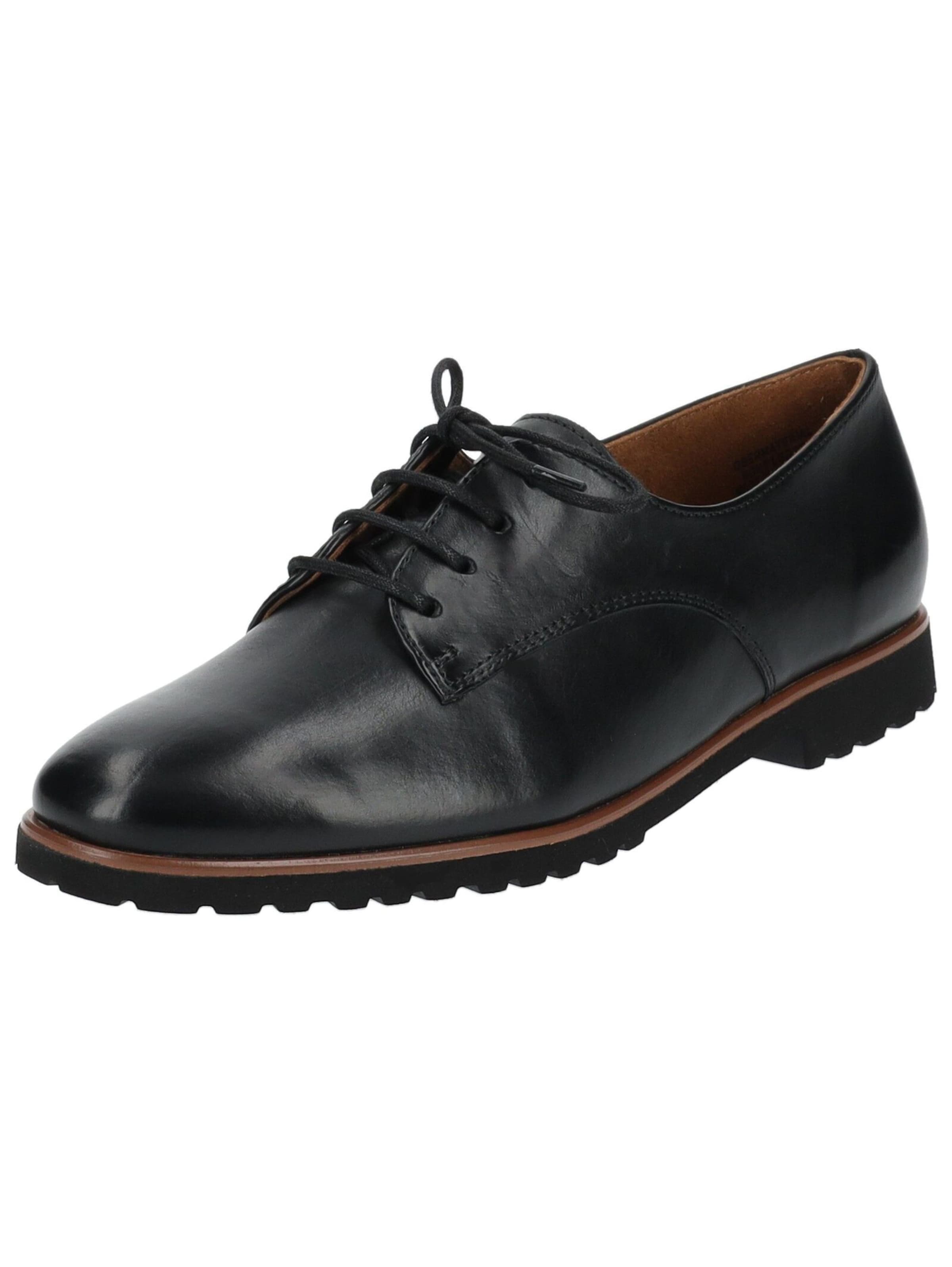 Scarpa stringata di Paul Green in nero: frontale