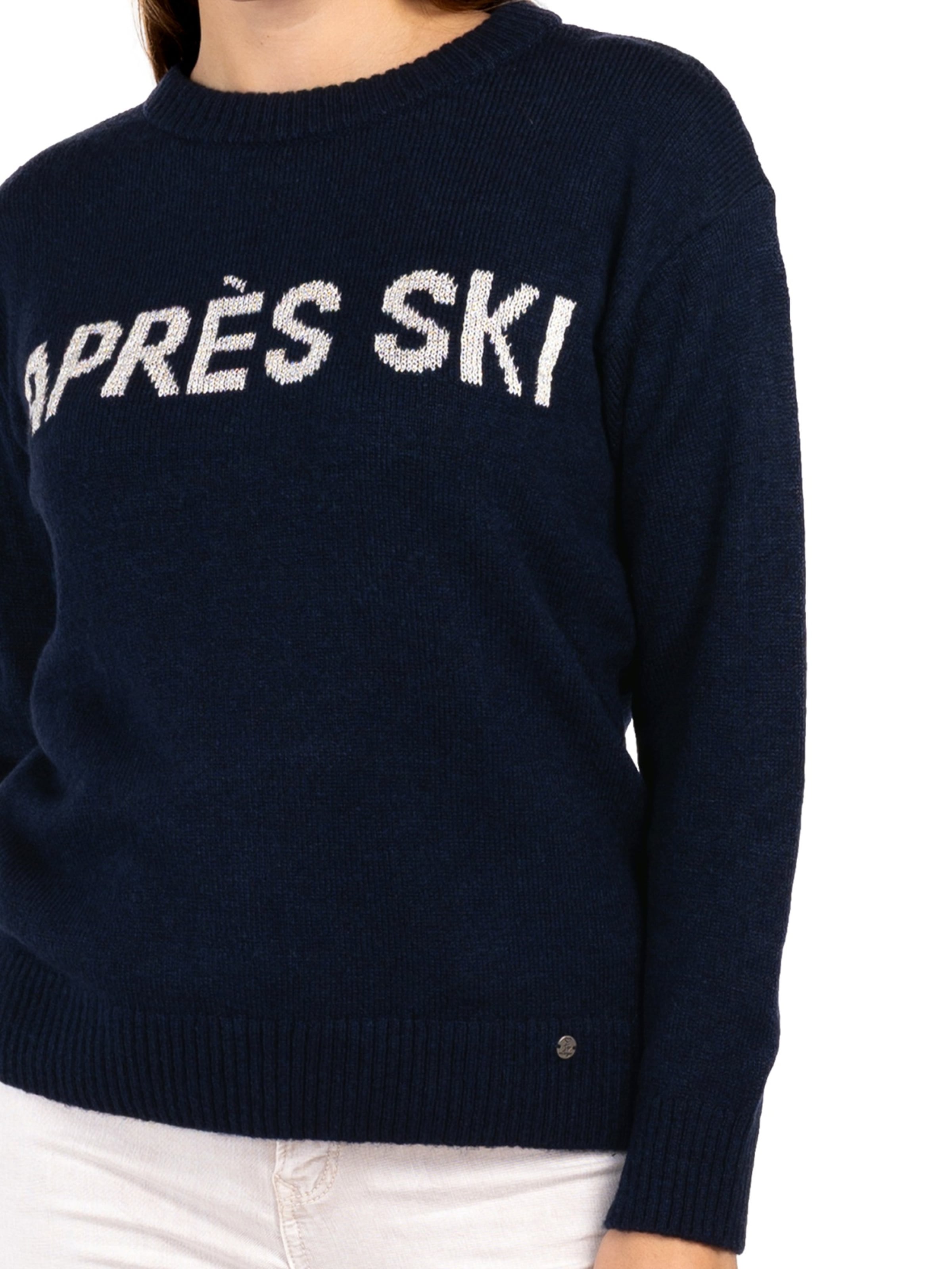 Key Largo Pullover 'APRES SKI' in Blau