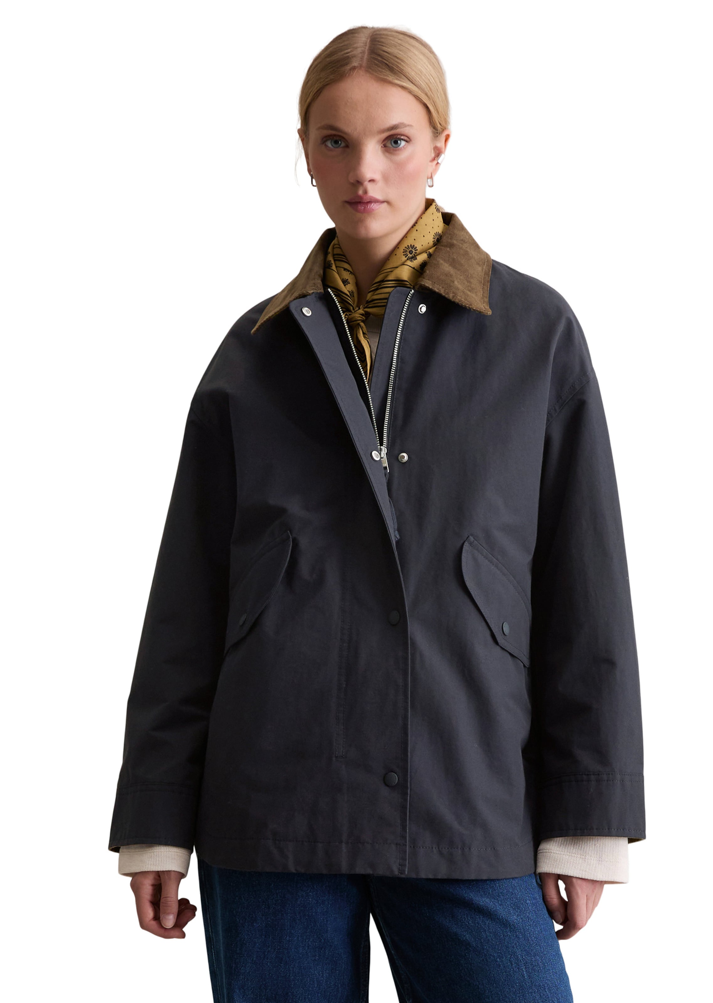 Veste mi-saison Marc O'Polo DENIM en bleu : devant