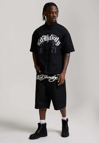 Ed Hardy Свободный крой Джинсы в Черный